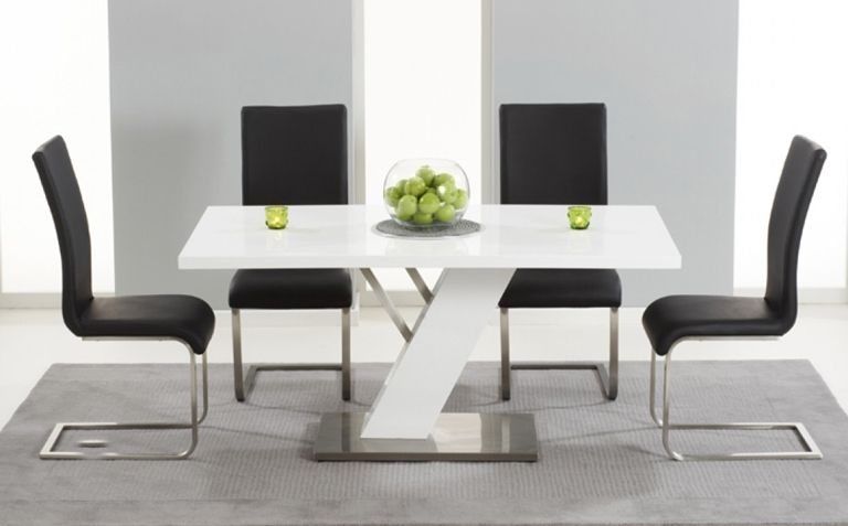 High Gloss Dining Tables Sets Intended For Recent High Gloss Dining Table Sets (View 1 of 20)