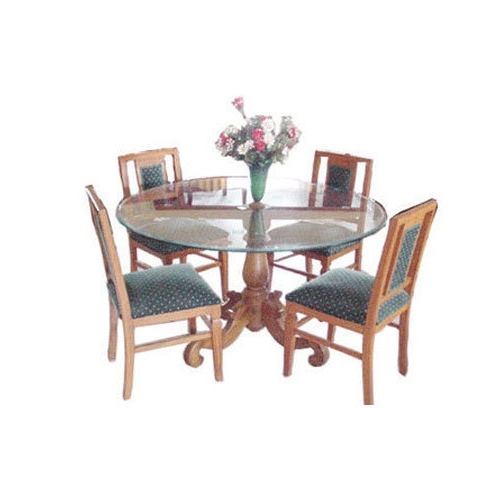 Imperial Dining Tables In Favorite Usha Furniture Brown & Blue Imperial Dining Table With Four Chairs (View 12 of 20)