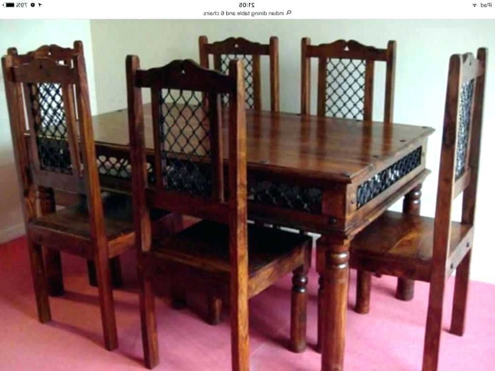 Indian Dining Tables And Chairs Intended For Favorite Indian Dining Table Traditional Dining Table Dining Tables Wooden (Photo 7 of 20)