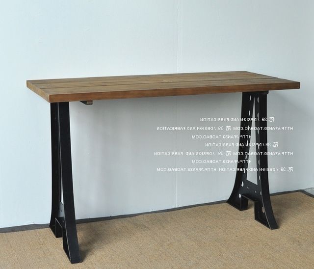Industrial Style Dining Tables Pertaining To Most Up To Date French Country Furniture Export Table / Loft Industrial Style Dining (Photo 8 of 20)