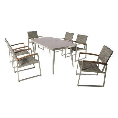 Ivy Bronx Bonifacio Outdoor 7 Piece Dining Set In 2018 (Photo 12 of 20)