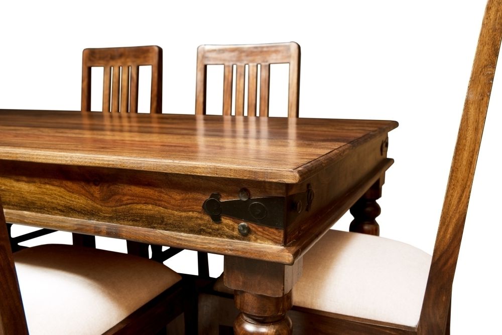 Jali Sheesham Wood Rectangular Dining Table – 180cm With Current Sheesham Wood Dining Tables (View 13 of 20)