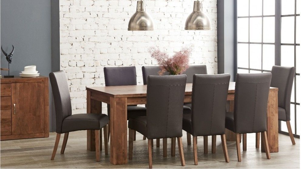 Jasper 9 Piece Dining Suite – Dining Furniture – Dining Room Pertaining To Trendy Norwood 6 Piece Rectangular Extension Dining Sets With Upholstered Side Chairs (Photo 10 of 20)