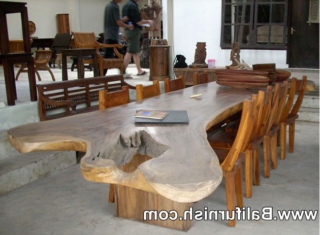 Large Dining Table Teak Wood Furniture From Bali Indonesia Outdoor In Most Up To Date Bali Dining Tables (Photo 1 of 20)