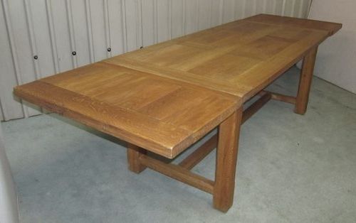 Large French Extending Oak Dining Table – Antiques Atlas Throughout Newest Extending Oak Dining Tables (Photo 1 of 20)