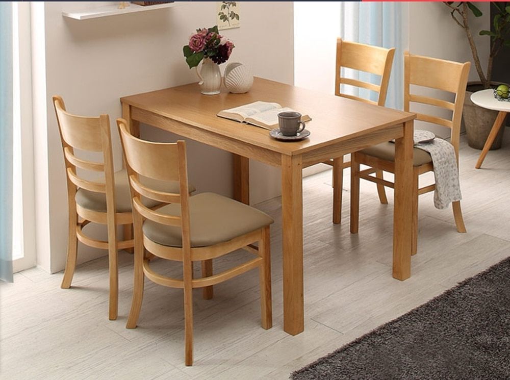 Latest Cheap Oak Dining Tables In Cheap Four Tables And One Chair Wood Color Oak Dining Table Dinette (Photo 19 of 20)