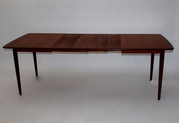 Latest Danish Teak, Rosewood, And Ash Rectangular Extending Dining Table Inside Lassen 7 Piece Extension Rectangle Dining Sets (View 15 of 20)