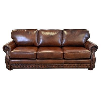 Latest Loon Peak Oaks Leather Sofa In Clyde Saddle 3 Piece Power Reclining Sectionals With Power Headrest & Usb (View 13 of 15)