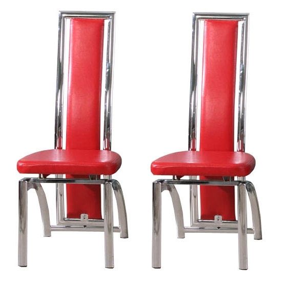 Latest Special Offer, 2 Chicago Red Dining Chairs For £135 11830 Pertaining To Red Dining Chairs (Photo 1 of 20)