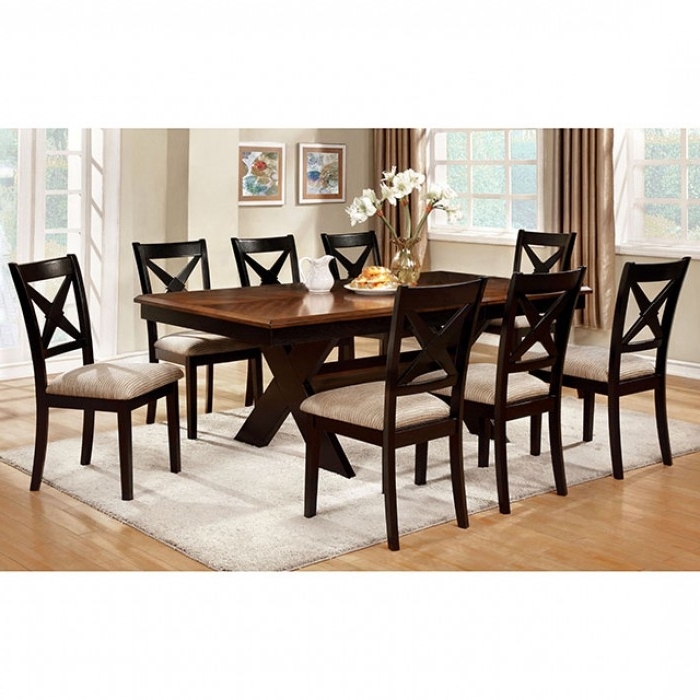 Liberta Transitional Dark Oak Black Dining Table Set – Shop For Pertaining To Popular Dark Dining Tables (View 18 of 20)