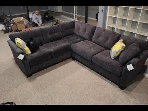 Lucy Dark Grey 2 Piece Sectionals With Laf Chaise With Current Dark Grey Sectional Lucy 2 Piece W Raf Chaise Living Spaces  (View 7 of 15)