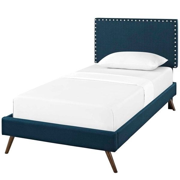 Macie Twin Platform Bed With Round Splayed Legs – N/a – Free Inside 2017 Macie Round Dining Tables (View 11 of 20)