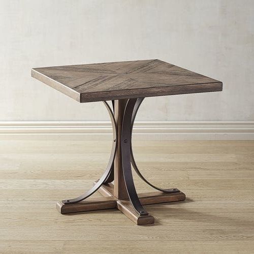 Magnolia Home Shop Floor Dining Tables With Iron Trestle With 2018 Magnolia Home Iron Trestle Shop Floor End Table (View 1 of 20)