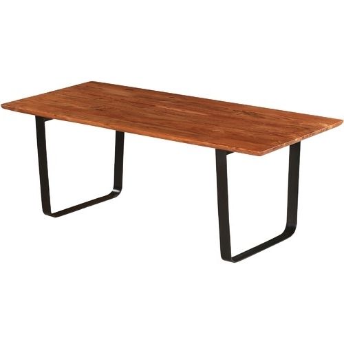 Mango Wood/iron Dining Tables Pertaining To 2017 Harlan Mango Wood Dining Table (View 5 of 20)