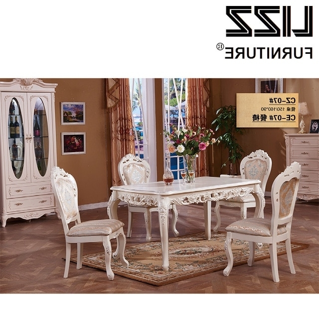 Marble Dining Table Dining Room Furniture Set Royal Furniture With Regard To Well Known Royal Dining Tables (View 20 of 20)