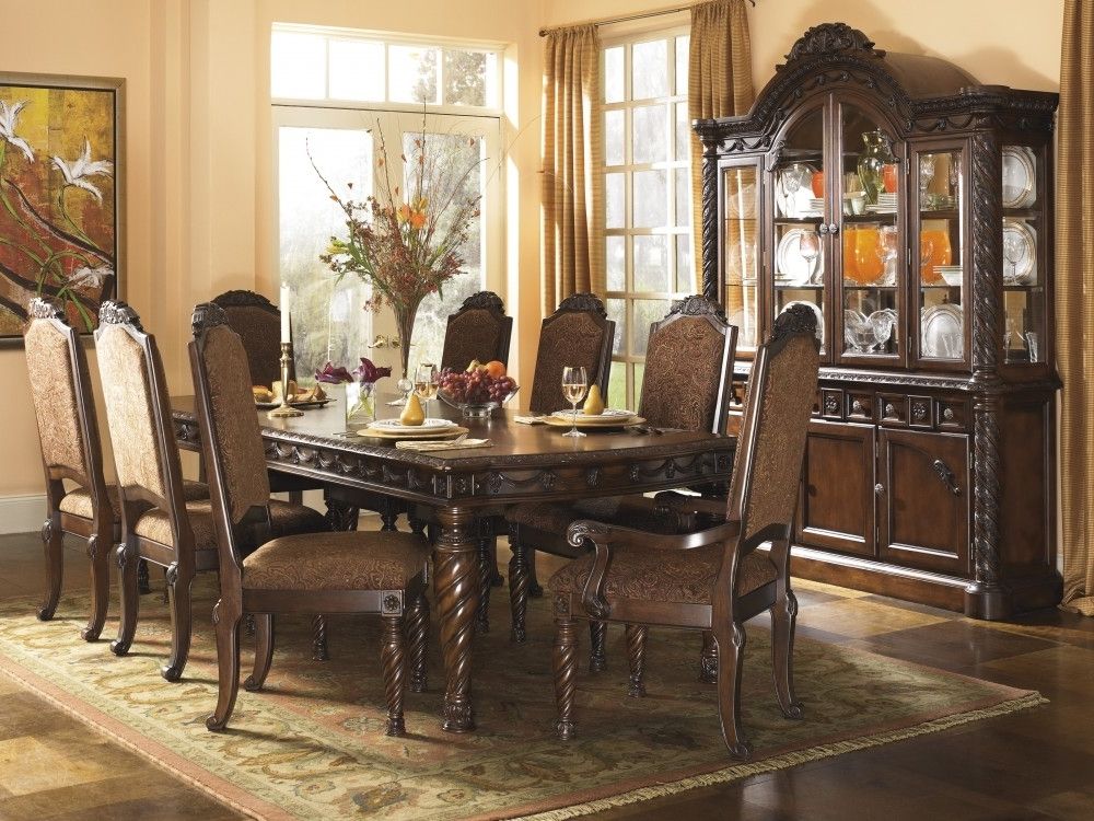 Market 6 Piece Dining Sets With Side Chairs With Regard To Recent North Shore Rect Dining Room Ext Table & 6 Uph Side Chairs (View 14 of 20)