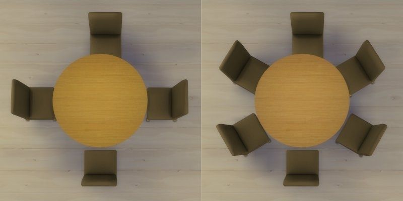 Mod The Sims – Modern 6 Seater And 8 Seater Round Dining Table And For Popular 6 Seater Round Dining Tables (View 19 of 20)