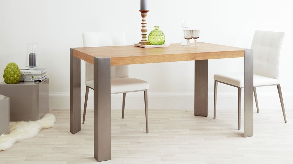 Featured Photo of The Best Brushed Metal Dining Tables