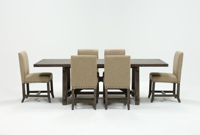 Most Current Combs 5 Piece 48 Inch Extension Dining Sets With Mindy Side Chairs For Jaxon Grey 7 Piece Rectangle Extension Dining Set W/uph Chairs (View 9 of 20)