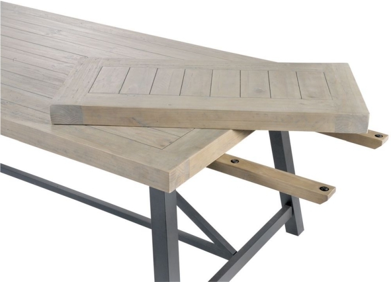 Most Current Extending Dining Tables Pertaining To Buy Liddle Industrial Reclaimed Wood Extending Dining Table Online (Photo 18 of 20)