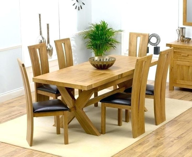 Most Popular Dining Room Tables For 6 Oak Dining Room Table And Chairs Remarkable In Oak Dining Set 6 Chairs (View 10 of 20)