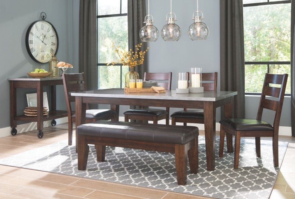 Most Popular Larchmont – Burnished Dark Brown – Rectangular Dining Room Table Pertaining To Dark Dining Room Tables (Photo 18 of 20)