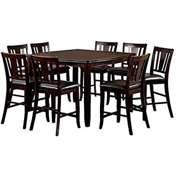 Most Recent Amazon – Coaster Home Furnishings 9 Piece Counter Height Storage Regarding Rocco 9 Piece Extension Counter Sets (View 6 of 20)