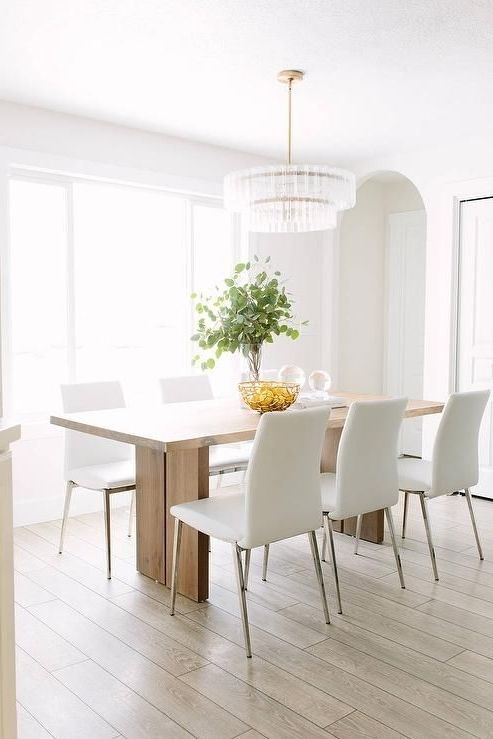 Featured Photo of 20 Best White Leather Dining Room Chairs