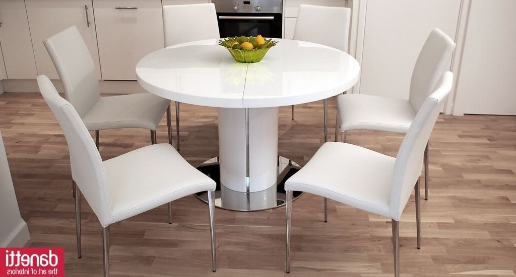 Most Recent Dining Room: White Contemporary Dining Table Kitchen And Dining Room Throughout Cheap Round Dining Tables (Photo 16 of 20)