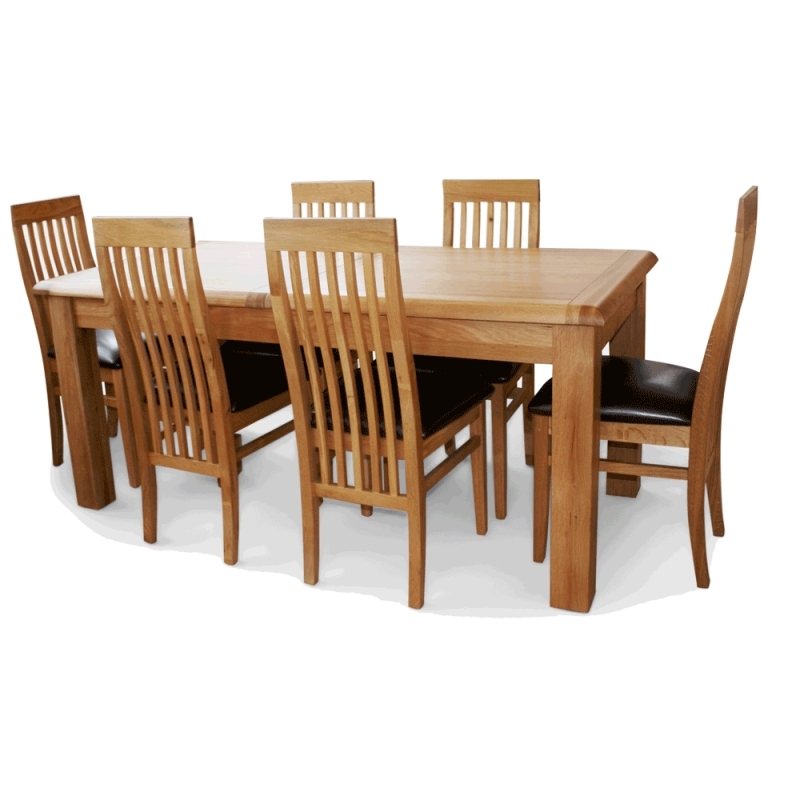 Most Recent Extending Oak Dining Table¦ Ez Living Sheehys Furniture Intended For Oak Dining Tables With 6 Chairs (Photo 15 of 20)