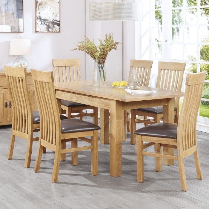 Most Recent Florence Chunky Solid Oak Cm Oak Dining Table 6 Chairs Fresh Intended For Chunky Solid Oak Dining Tables And 6 Chairs (View 18 of 20)