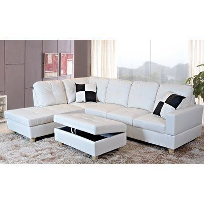Most Recent Nico Grey Sectionals With Left Facing Storage Chaise With Regard To Winston Porter Faunce Sectional With Ottoman Orientation: Right Hand (View 9 of 15)