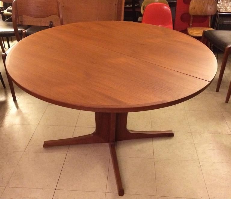 Most Recent Niels O. Møller Round Teak Extension Dining Table At 1stdibs Intended For Round Teak Dining Tables (Photo 2 of 20)
