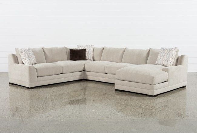 Most Recently Released Adeline 3 Piece Sectionals Within Davis 4 Piece Sectional W/laf Chaise, Beige, Sofas (View 3 of 15)