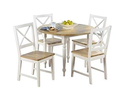 Most Recently Released Amazon – Target Marketing Systems Tms 5 Piece Virginia Dining Within Jaxon 5 Piece Extension Counter Sets With Fabric Stools (View 7 of 20)