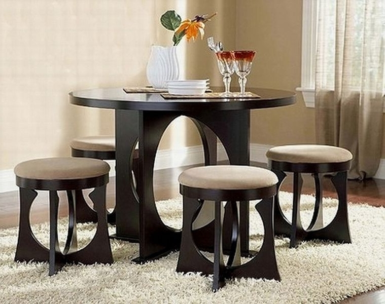 Most Recently Released Compact Dining Table Sets – Castrophotos Within Compact Dining Room Sets (View 5 of 20)