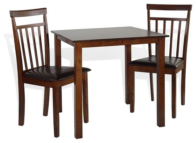 Most Recently Released Marbella Dining Tables Regarding Marbella 3 Piece Dining Set, Square Table – Transitional – Dining (View 14 of 20)
