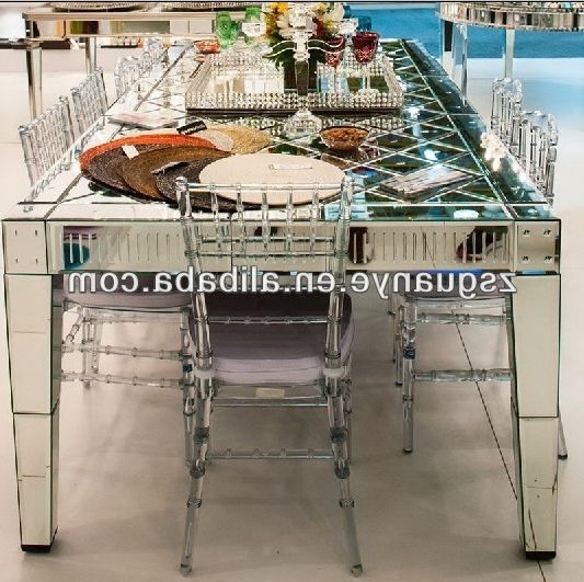 Most Recently Released Mirror Dining Table,modern Style,glass Furniture – Buy Glass With Regard To Mirror Glass Dining Tables (Photo 5 of 20)
