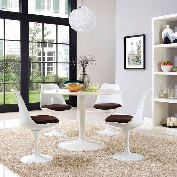 Most Recently Released Palazzo 7 Piece Dining Sets With Pearson White Side Chairs With Regard To 17 Best Tables Tulipes Images On Pinterest (Photo 4 of 20)
