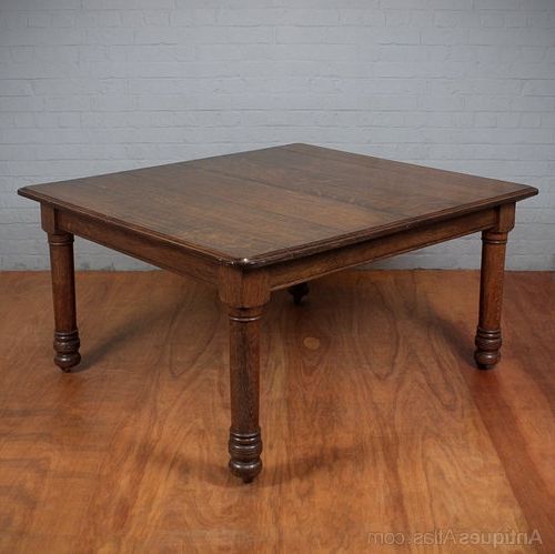 Most Recently Released Square Oak Dining Tables Throughout Square Oak Dining Table. – Antiques Atlas (Photo 9 of 20)
