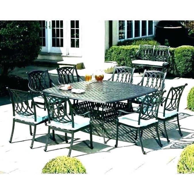 Most Up To Date 8 Seat Outdoor Dining Tables In 8 Person Dining Set Round Outdoor Dining Sets For 6 8 Person Patio (View 4 of 20)