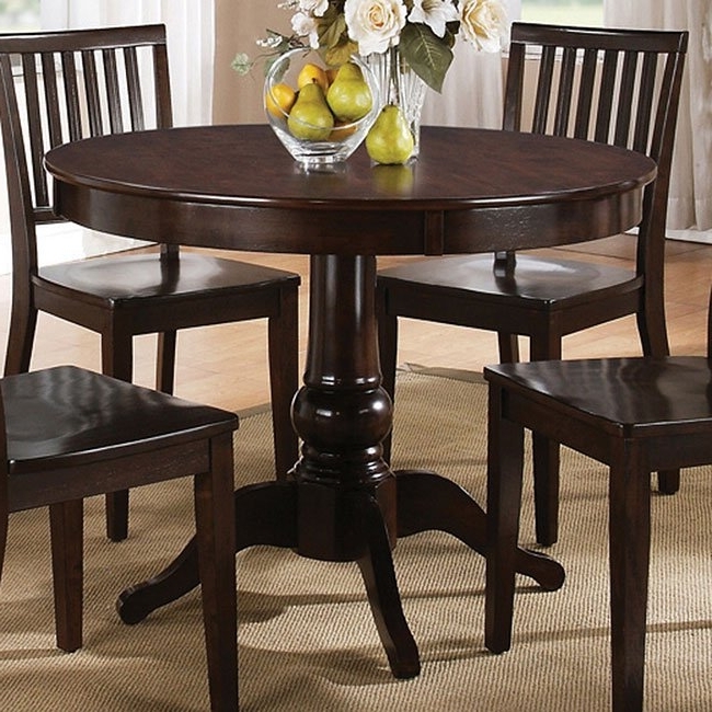 Most Up To Date Candice Round Dining Table (dark Espresso) Steve Silver Furniture For Candice Ii Round Dining Tables (Photo 1 of 20)