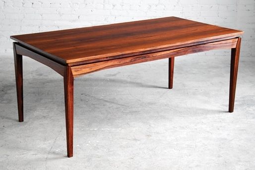 Most Up To Date Danish Dining Tables Inside H.w. Klein Bramin Rosewood Expandable Dining Table Danish Modern (Photo 12 of 20)