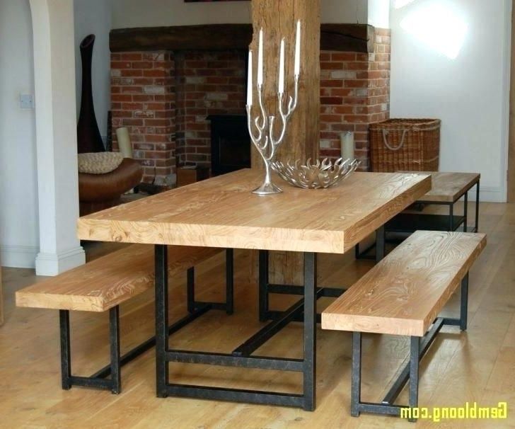 Most Up To Date Dining Tables With Benches With Backs Kitchen Table Bench Seats Intended For Dining Tables Bench Seat With Back (View 15 of 20)