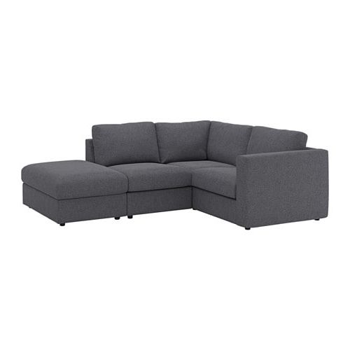 Most Up To Date Vimle Sectional, 3 Seat Corner – With Open End/gunnared Medium Gray In Haven Blue Steel 3 Piece Sectionals (View 15 of 15)
