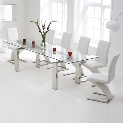 Featured Photo of Top 20 of Extending Glass Dining Tables and 8 Chairs