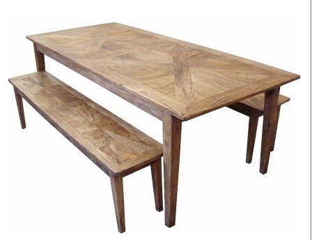 Newest Furniture Ranges :: Parquetry Recycled Elm :: Parquetry Dining Table Throughout Parquet Dining Tables (Photo 12 of 20)