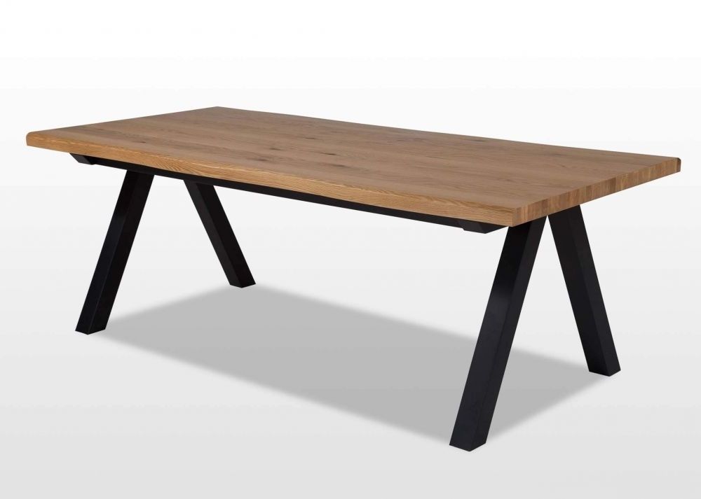 Newest Oak Dining Furniture In Wild White Oak Dining Table – Oliveto – Ez Living Furniture (Photo 20 of 20)