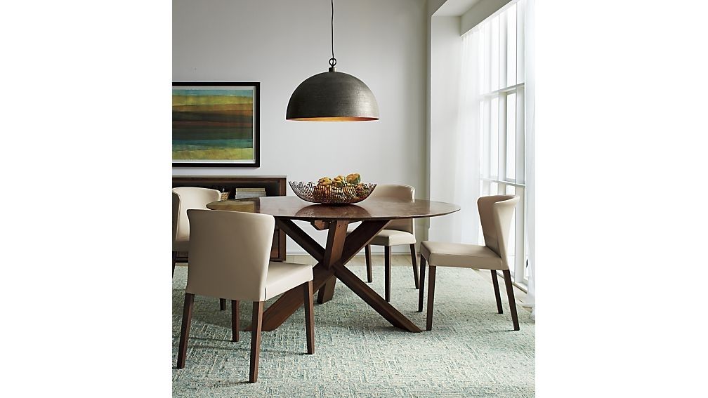 Newest Over Dining Tables Lighting Inside Apex 64" Round Dining Table + Reviews (View 20 of 20)