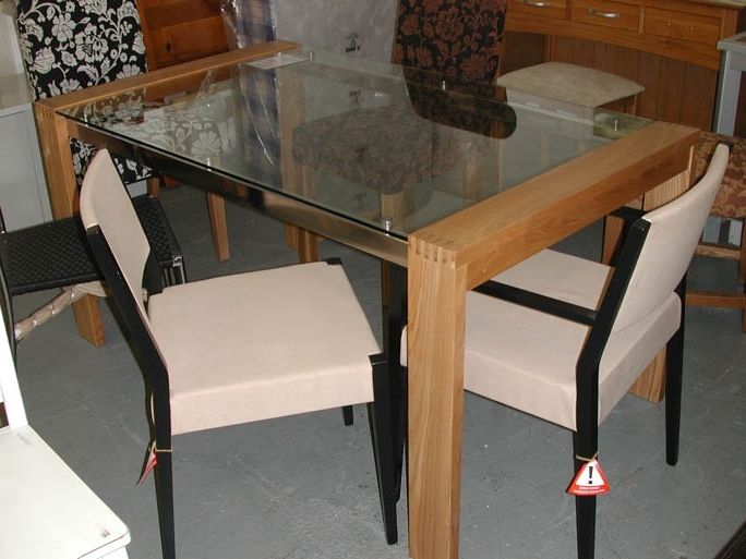 Oak And Glass Dining Tables Regarding Famous Sofa Sale (View 17 of 20)